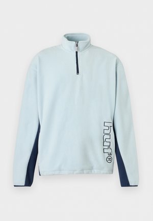 HUF, BASECAMP QUARTER ZIP POLAR UNISEX - Pull polaire - sky blue