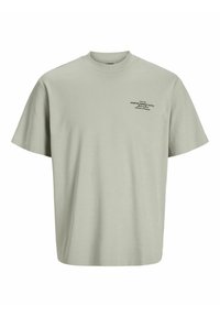JPRBLACHAD BRANDING CREW NECK TEE - T-shirt con stampa - silver lining