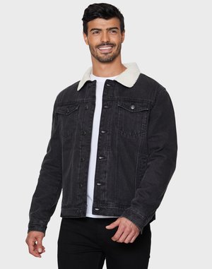 PHILIP - Veste en jean - schwarz