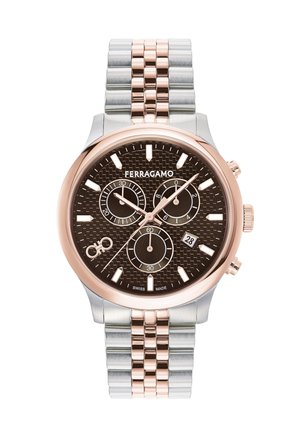 FERRAGAMO DUO - Chronograph - silver-tone  rose gold