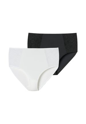 2-PACK - Muotoileva alusasu - schwarz weiss