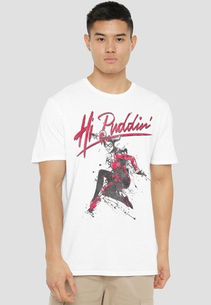 Cotton Soul, BATMAN HARLEY QUINN HI PUDDIN' - Print T-shirt - white