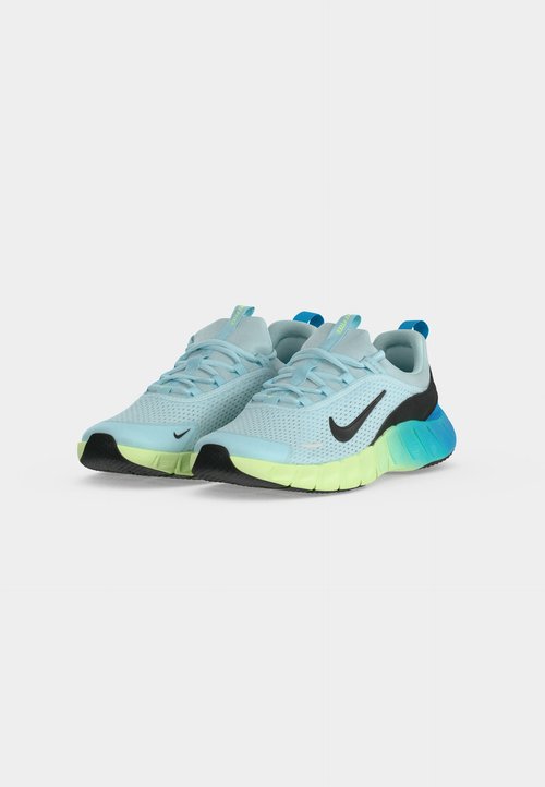 Nike FREE RIDE UNISEX - Road running shoes - glacier blue/black/light current blue/barely volt — photo 3