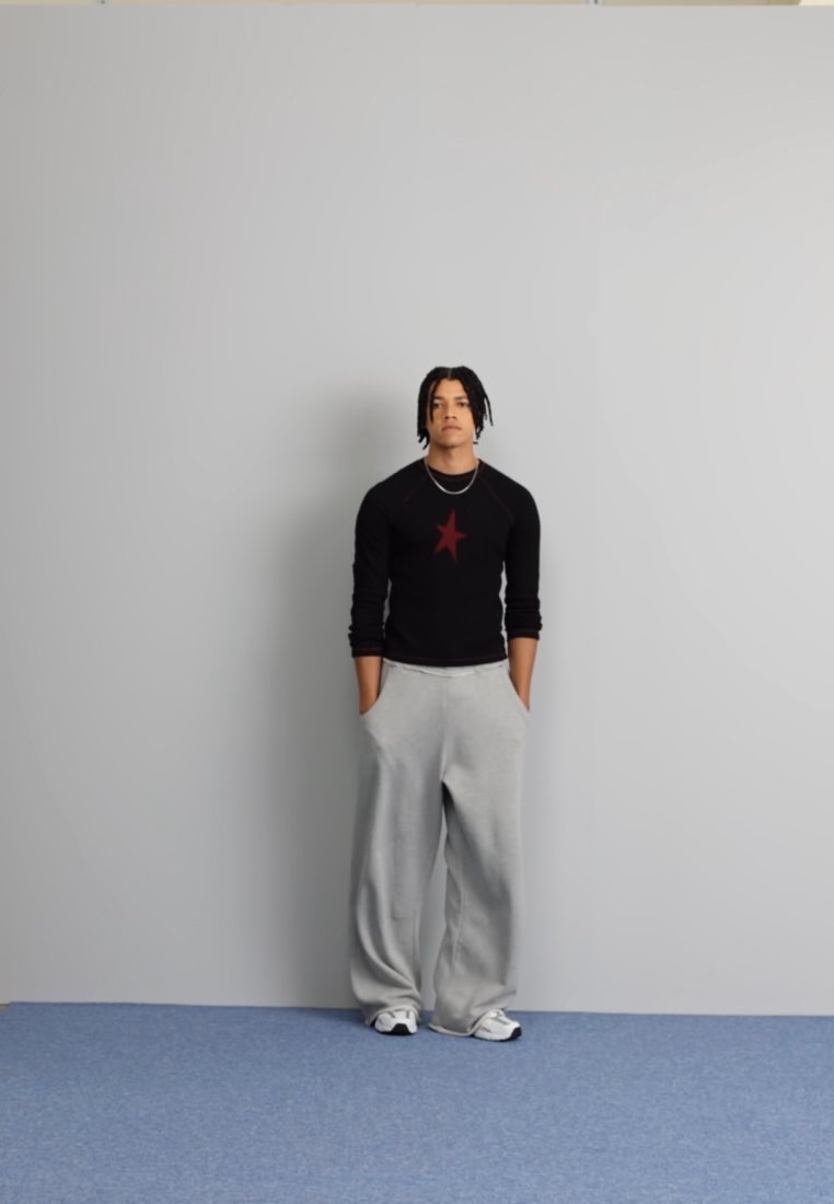 ★ JADED LONDON UK ★ LDN Print Marl Monster Joggers LDN Print Grey Marl Monster Joggers | Jaded Man | Clothing