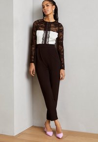 Anna Field - Jumpsuit - black/white Miniatuurafbeelding 1