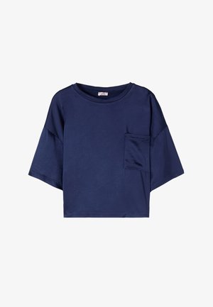 Oltre, BLUSA BOXY - Blusa - blu