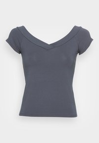 Não selecionado, ombre blue