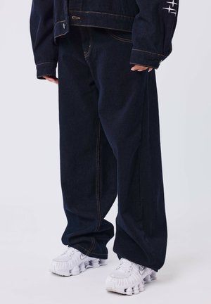 DÉLAVÉ - Baggy Jeans - bleu denim brut