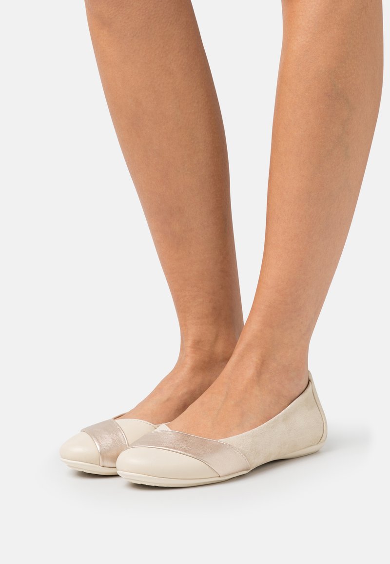 Geox CHARLENE Ballet pumps beige/light gold/goldcoloured Zalando.de