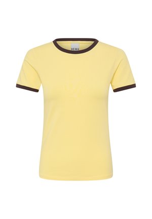 ICHI, IHMOLLY SHORT SLEEVE - T-shirt basic - pale banana