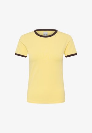 ICHI, IHMOLLY SHORT SLEEVE - T-shirt basique - pale banana
