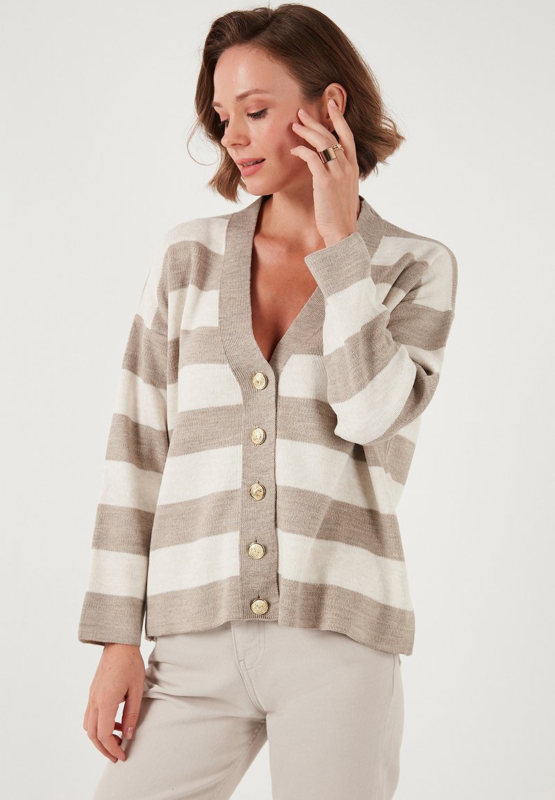 LELA Cardigan - mink stone