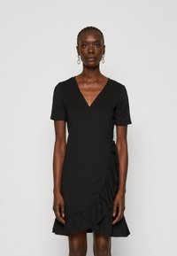 Vero Moda Tall - VMHAYA SHORT DRESS - Päevakleit - black Väikepilt 1