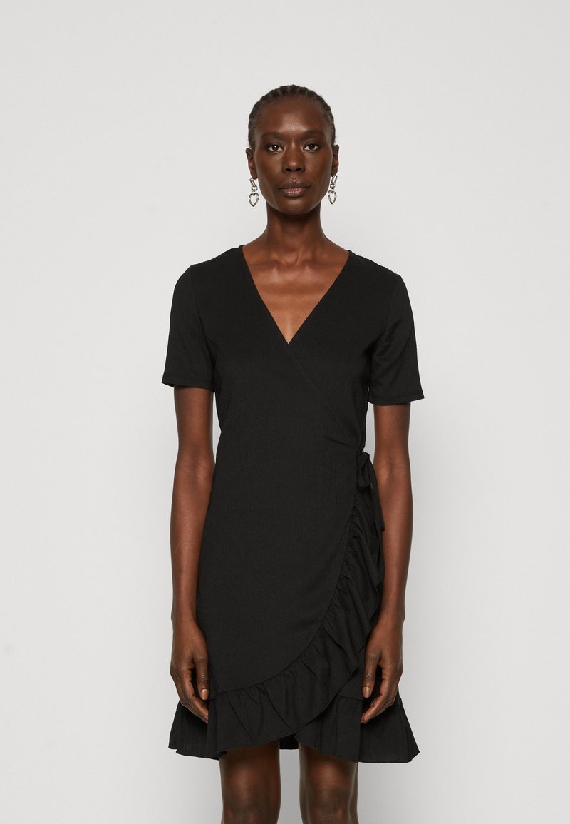 Vero Moda Tall - VMHAYA SHORT DRESS - Day dress - black, Enlarge