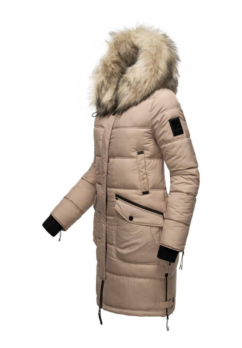 Damen Parkas | Marikoo Wintermantel taupe - YK09254 Damen Parkas | Marikoo Wintermantel taupe - YK09254