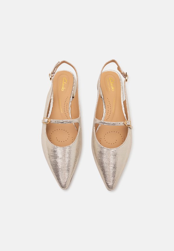 SENSA15 SHINE - Slingback ballet pumps - champagne4