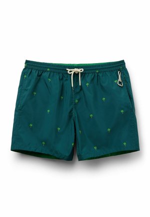 IUMAN Intimissimi, REVERSIBLE WITH PALM TREE PRINT - Badeshorts - green