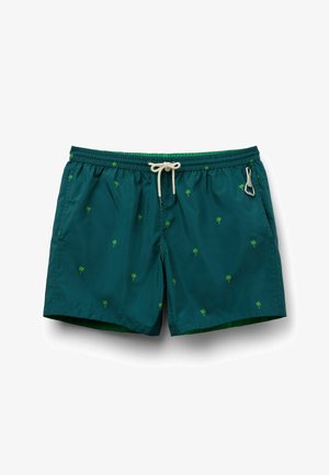 IUMAN Intimissimi, REVERSIBLE WITH PALM TREE PRINT - Badeshorts - green