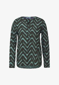 Camicetta Donna Cecil In Viscosa Con Stampa Foil - Scollo Rotondo E Maniche Lunghe - Foto 6