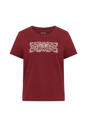 Mustang, Print T-shirt - rot