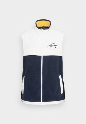 Tommy Jeans MIX MEDIA RETRO VEST UNISEX - Bodywarmer - twilight navy