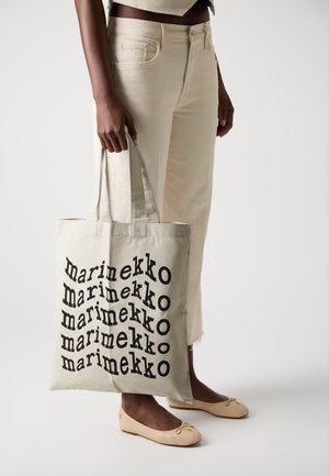 VANKKA LOGO PLACEMENT UNISEX - Tote bag - black/off white