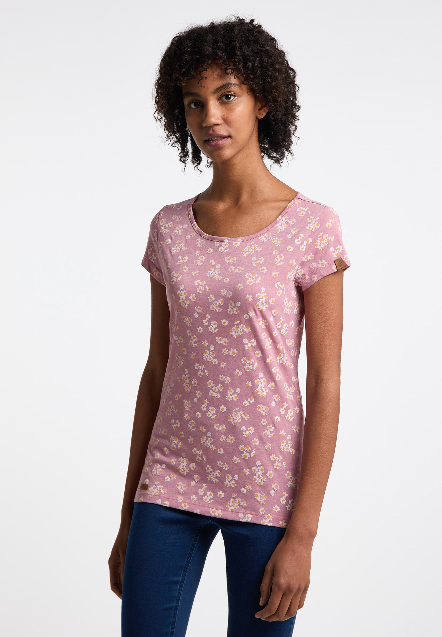 Ragwear Mint Zig Zag Top da donna, nero, XS