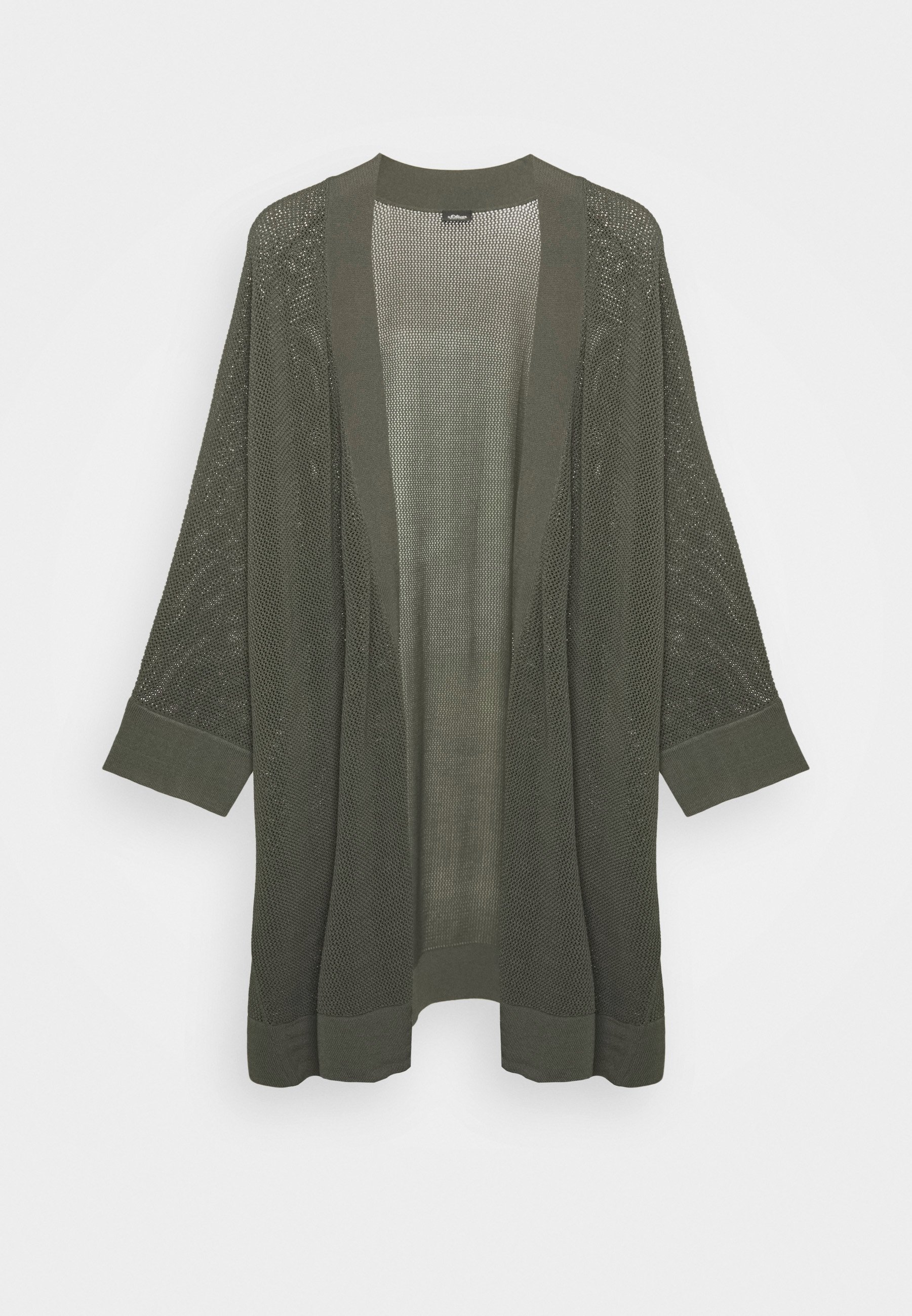 khaki green cardigan