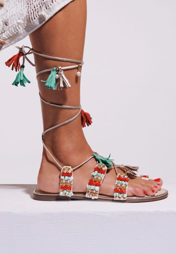 NUBO - Riemensandalette - rojo