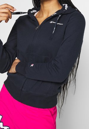 Sweater met rits - dark-blue denim