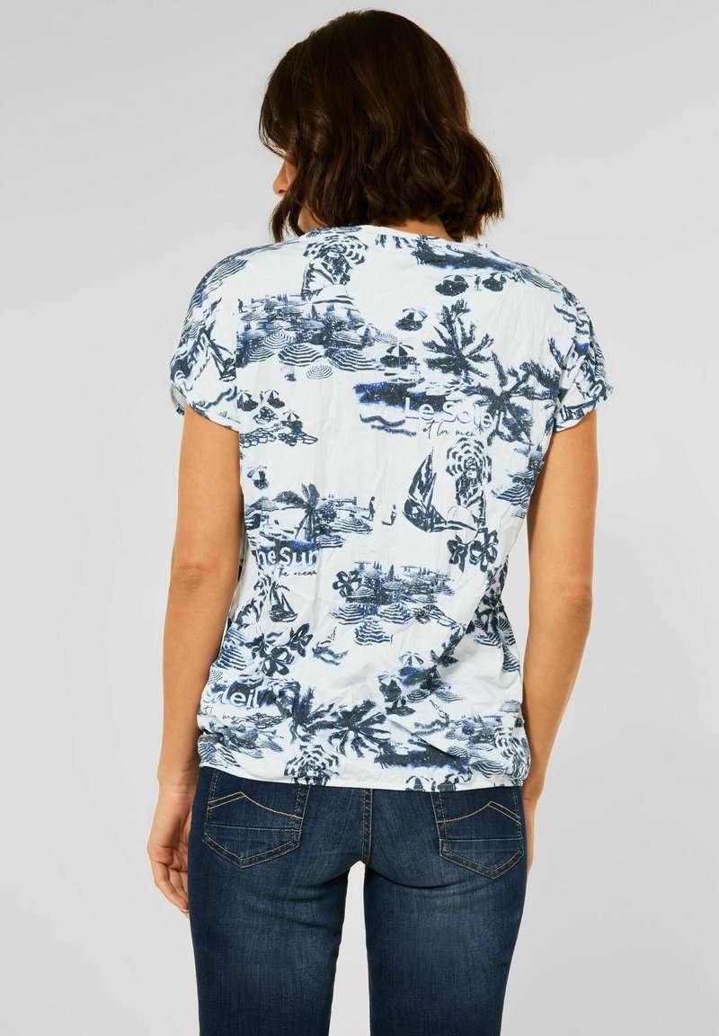 Damen T-Shirts | Cecil IN KNITTEROPTIK T-Shirt print weiß/offwhite - XS72578 Damen T-Shirts | Cecil IN KNITTEROPTIK T-Shirt print weiß/offwhite - XS72578