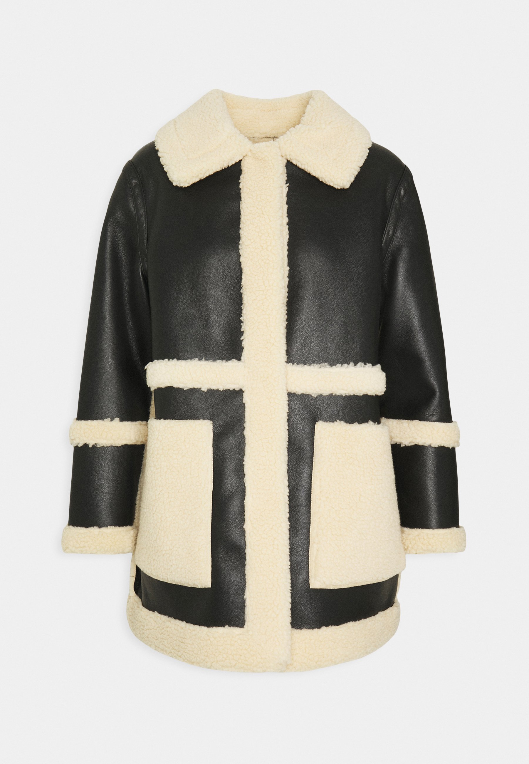 Topshop Petite BONDED BORG REVERSIBLE 