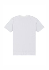 Hvid kortærmet T-shirt lavet af bomuld, med en klassisk rund halsudskæring og et enkelt design uden synlige mønstre eller grafik.