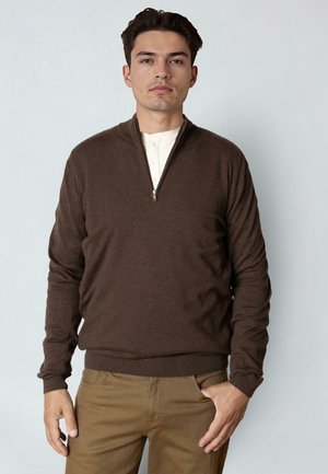 CLAUDE - Maglione - brown melange