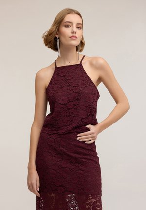 CON SCOLLO HALTER - Linne - bordeaux