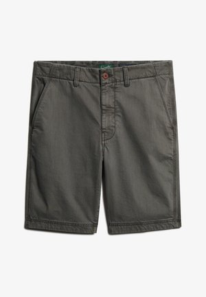 Herre grå bomulds shorts med front knaplukning, lommer og subtile syninger. Lige pasform med et afslappet design.