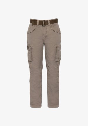 Schott, MULTI-POCKET CARGO PANTS - Pantalon cargo - vert