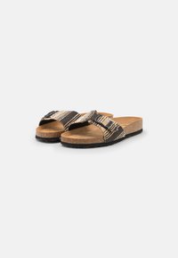 Tamaris Slippers - jute/black