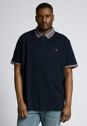 TOM TAILOR PLUS SIZE - MIT LOGO-PRINT - Polo shirt - sky captain blue