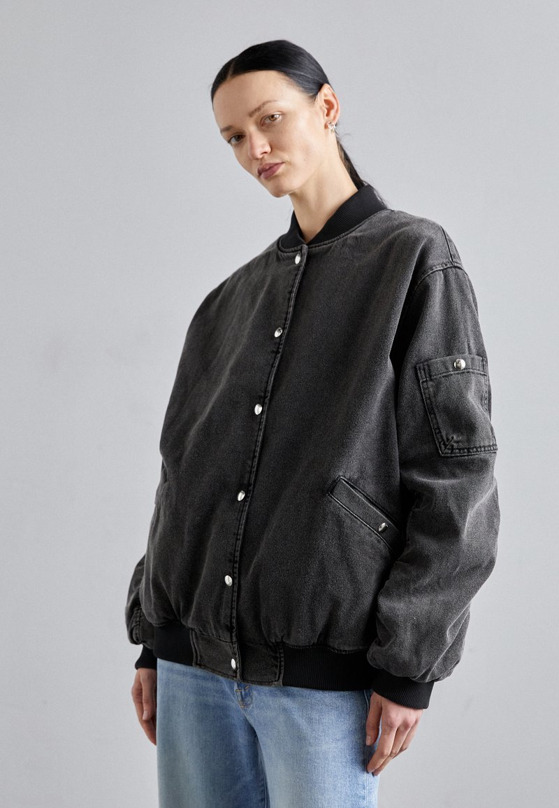 Iro ILARO - Veste en jean - dark grey/gris fonc?� - ZALANDO.FR