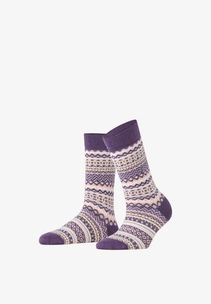 Burlington, FAIR ISLE SOCKEN - Socken - wineberry