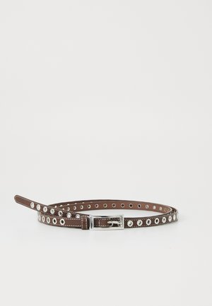 ONLJAQUELINE DOUBLE WAIST BELT - Ceinture - seal brown/silver-coloured