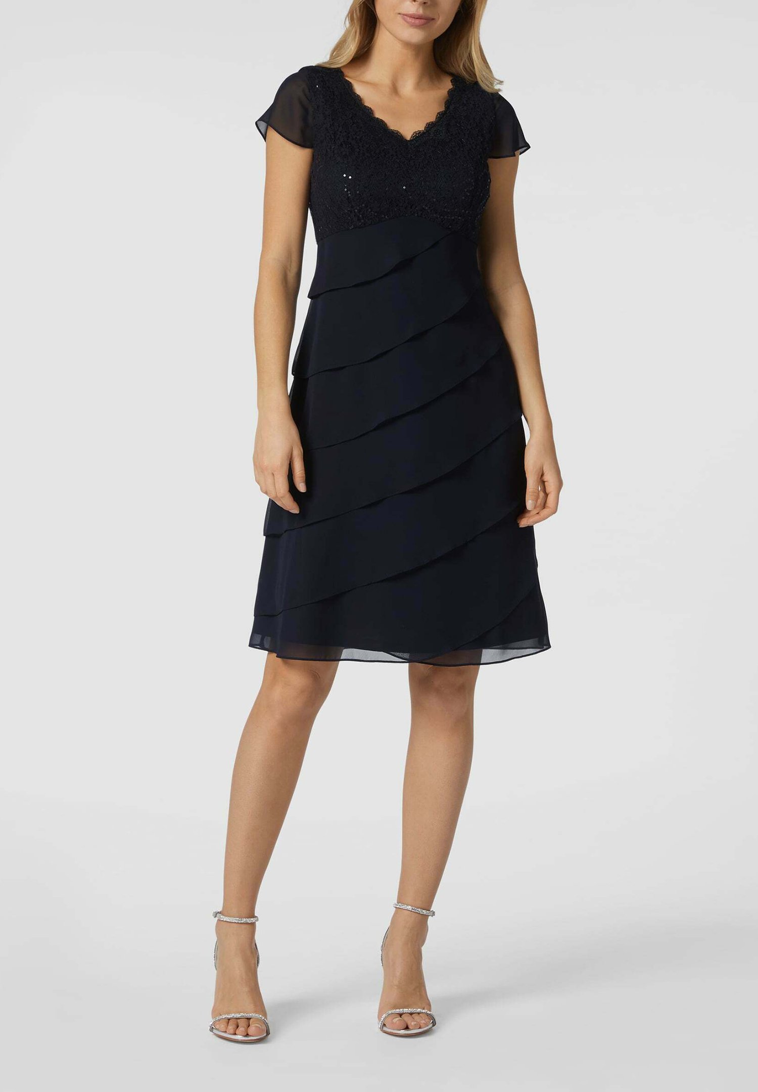 Christian Berg Cocktailkleid/festliches Kleid - marineblau  meliert/dunkelblau meliert - Zalando.de