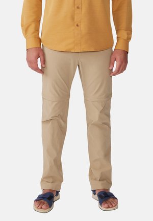 Mountain Hardwear, MOUNTAIN HARDWEAR HOSEN M BASIN™ TREK CONVERTIBLE PANT - Pantaloni outdoor - moab tan