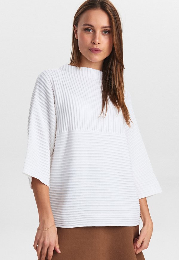 NUIRMELIN O NECK NOOS - Strickpullover - cloud dancer