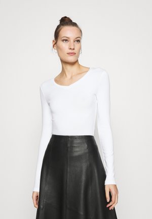 Topper langermet - white
