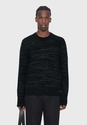AllSaints, BETON V NECK - Jumper - black grey
