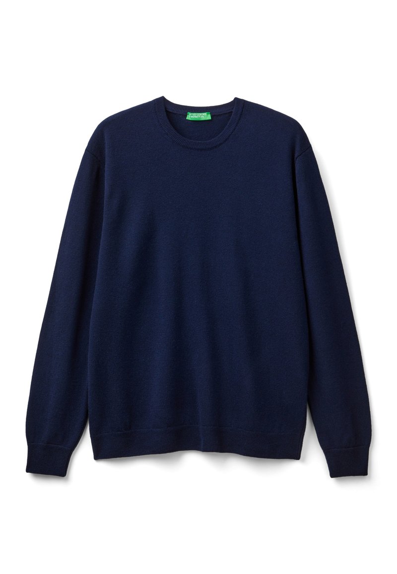 Crew Neck Benetton Merino Pullover Herren Rollkragenpullover