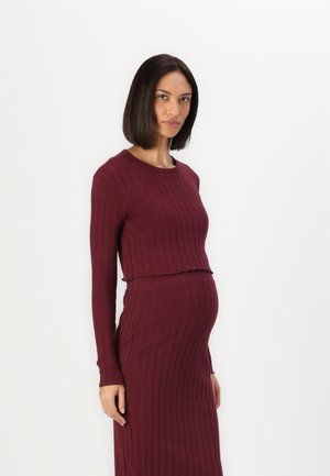 OLMALEJANDRA  - Pikkade varrukatega topp - burgundy