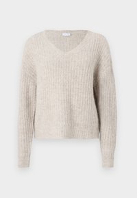 VILAMPE VNECK  - Džemperis - super light natural melange